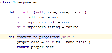 A refactored Python method