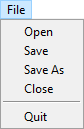 Adding a menu separator