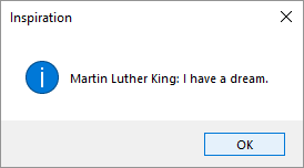 Tkinter message demonstrating Python concatentation